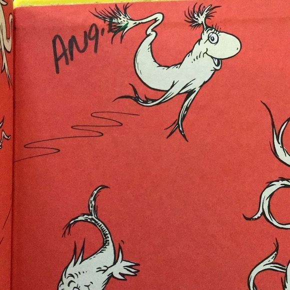 1960 Dr. Seuss One Fish Two Fish Red Fish Blue Fish 🐟 🐟 - Picture 2 of 12